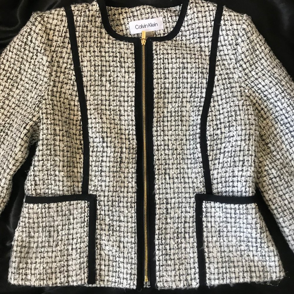 Calvin Klein jacket Black & White size 6